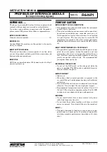 Предварительный просмотр 1 страницы M-system R6-NP1 Instruction Manual