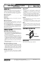 Предварительный просмотр 1 страницы M-system R6N-RS2 Instruction Manual