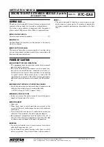 Preview for 1 page of M-system R7C-EA8 Instruction Manual