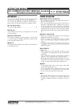 Preview for 1 page of M-system R7D-YS2A Instruction Manual
