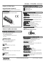 Preview for 1 page of M-system R7K4F Series Instruction Manual