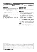 Preview for 1 page of M-system R7M-EC8C Instruction Manual