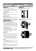 Preview for 1 page of M-system R8-DC4C Instruction Manual