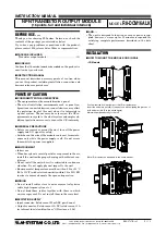 Preview for 1 page of M-system R8-DCM16ALK Instruction Manual