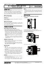 Предварительный просмотр 1 страницы M-system R8-SS4N Instruction Manual