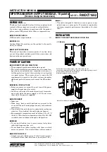 Preview for 1 page of M-system R80DCT16A2 Instruction Manual