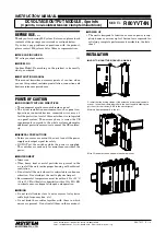 Предварительный просмотр 1 страницы M-system R80YVT4N Instruction Manual