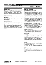 Preview for 1 page of M-system RPPD Instruction Manual