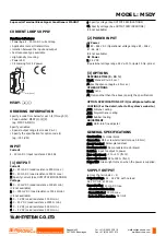 M-system Sentronic M5DY Series Quick Start Manual preview