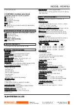 Preview for 2 page of M-system Sentronic Mini-M M2XPA3 Series Manual