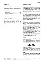 Предварительный просмотр 2 страницы M-system TC10EM Instruction Manual