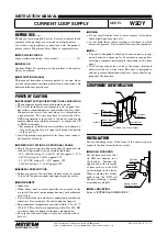 Preview for 1 page of M-system W2DY Instruction Manual