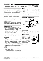 M-system W2VABS Instruction Manual preview