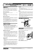 Preview for 1 page of M-system W2XM Instruction Manual