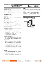 Предварительный просмотр 5 страницы M-system W2XR Instruction Manual