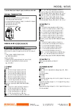 Предварительный просмотр 1 страницы M-system W5 Series Instruction Manual