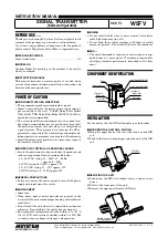 Предварительный просмотр 1 страницы M-system W5FV Instruction Manual