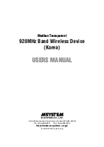 Предварительный просмотр 1 страницы M-system WL40EW2KR User Manual