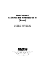 Preview for 1 page of M-system WL40EW2KR User Manual