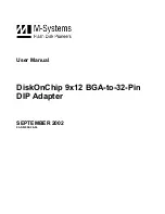 M-Systems Flash Disk Pioneers DiskOnChip 9x12 BGA-to-32-Pin DIP Adapter User Manual preview