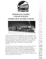 Preview for 1 page of M.T.H. Blue Comet Operating Instructions Manual