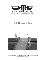 M.T.H. HO Crossing Gate Manual preview