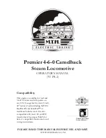 Preview for 1 page of M.T.H. Premier 4-6-0 Camelback Steam Locomotive Operator'S Manual