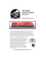 M.T.H. PREMIER DASH-9 DIESEL ENGINE Operator'S Manual preview