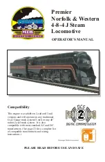 M.T.H. Premier Norfolk & Western 4-8-4 J Steam Locomotive Operator'S Manual preview