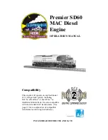 Preview for 1 page of M.T.H. Premier SD60 MAC Diesel Engine Operator'S Manual