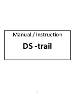 Предварительный просмотр 1 страницы M-TIGER SPORTS DS-trail Manual Instruction