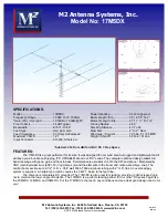 M2 Antenna Systems 17M5DX Assembly Manual preview