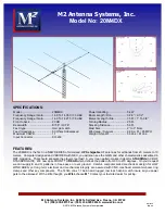 M2 Antenna Systems 20M4DX Assembly Manual preview