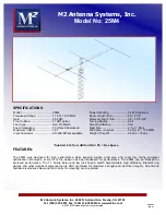 Предварительный просмотр 1 страницы M2 Antenna Systems 25M4 Assembly Manual