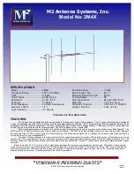 M2 Antenna Systems 2M4X Assembly Manual preview