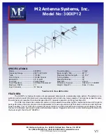 M2 Antenna Systems 300XP12 Assembly Manual preview