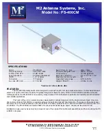 Preview for 6 page of M2 Antenna Systems 403CP20 Assembly Manual