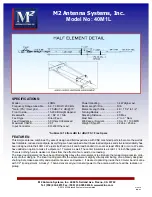 M2 Antenna Systems 40M1L Manual preview