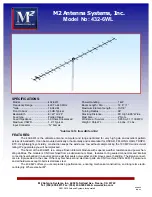 M2 Antenna Systems 432-6WL Assembly Manual preview