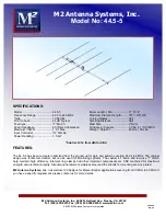 M2 Antenna Systems 44.5-5 Assembly Manual preview