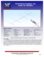 M2 Antenna Systems 6M5XHG Manual preview