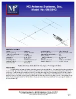 Preview for 1 page of M2 Antenna Systems 6M5XHG Manual