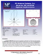 M2 Antenna Systems EB-144/RK2M Manual preview