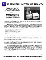 Preview for 19 page of M2 Antenna Systems RC2800PX-AZ Operating Instructions Manual