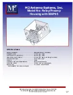 M2 Antenna Systems Relay/Preamp Housing with MAP65 Manual preview