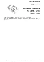 Предварительный просмотр 1 страницы M2I TOPR OPT CAM32 Hardware Manual