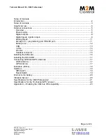 Preview for 3 page of M2M C600 Technical Manual