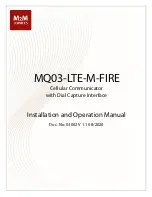 Preview for 1 page of M2M MQ03-LTE-M-FIRE Installation And Operation Manual