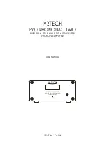 M2TECH EVO PHONODAC TWO User Manual предпросмотр