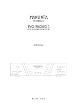 Preview for 1 page of M2TECH MANUNTA EVO Phono 3 User Manual